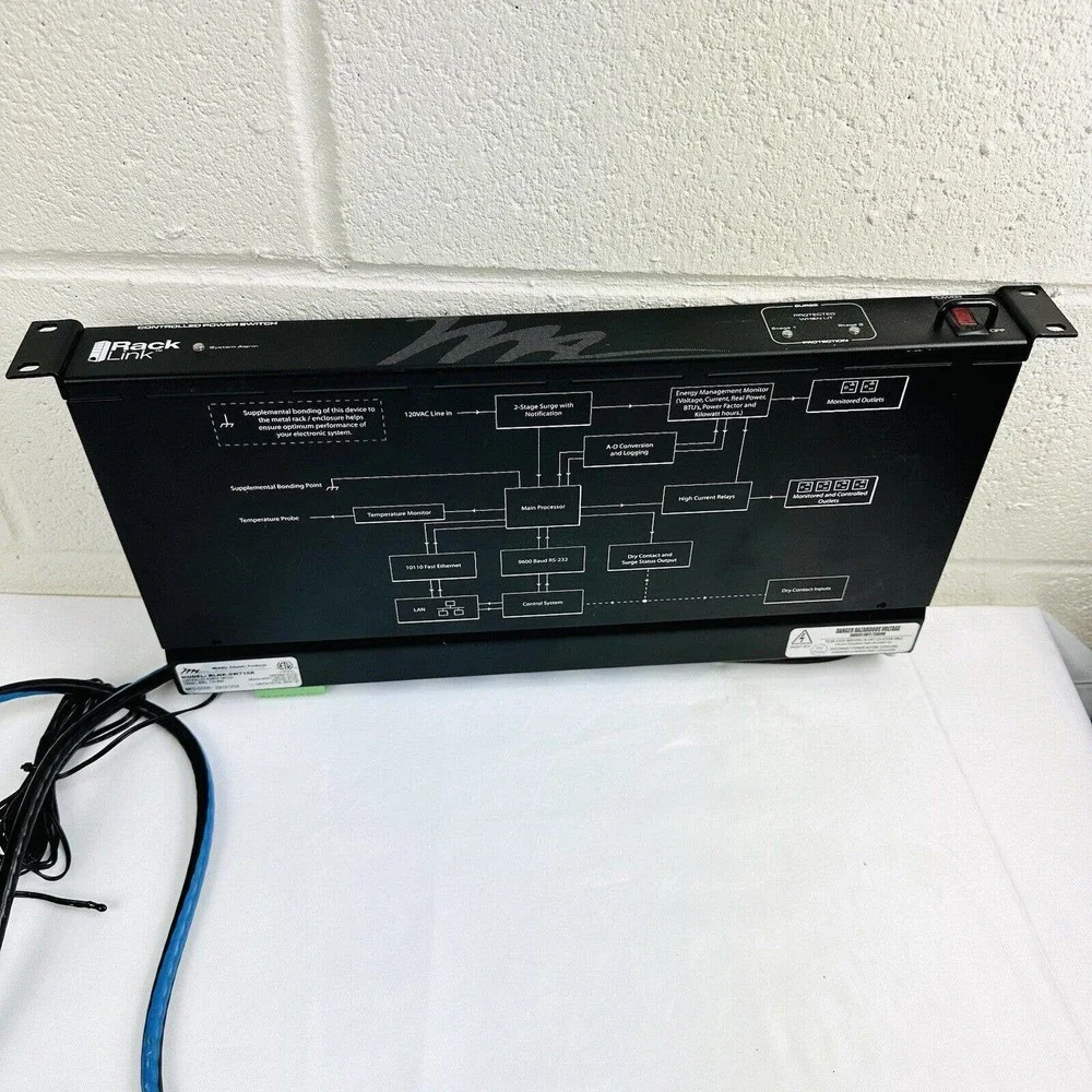 Middle Atlantic Products RLNK-SW715R-NS Rack Link Controlled Power Switch TESTED